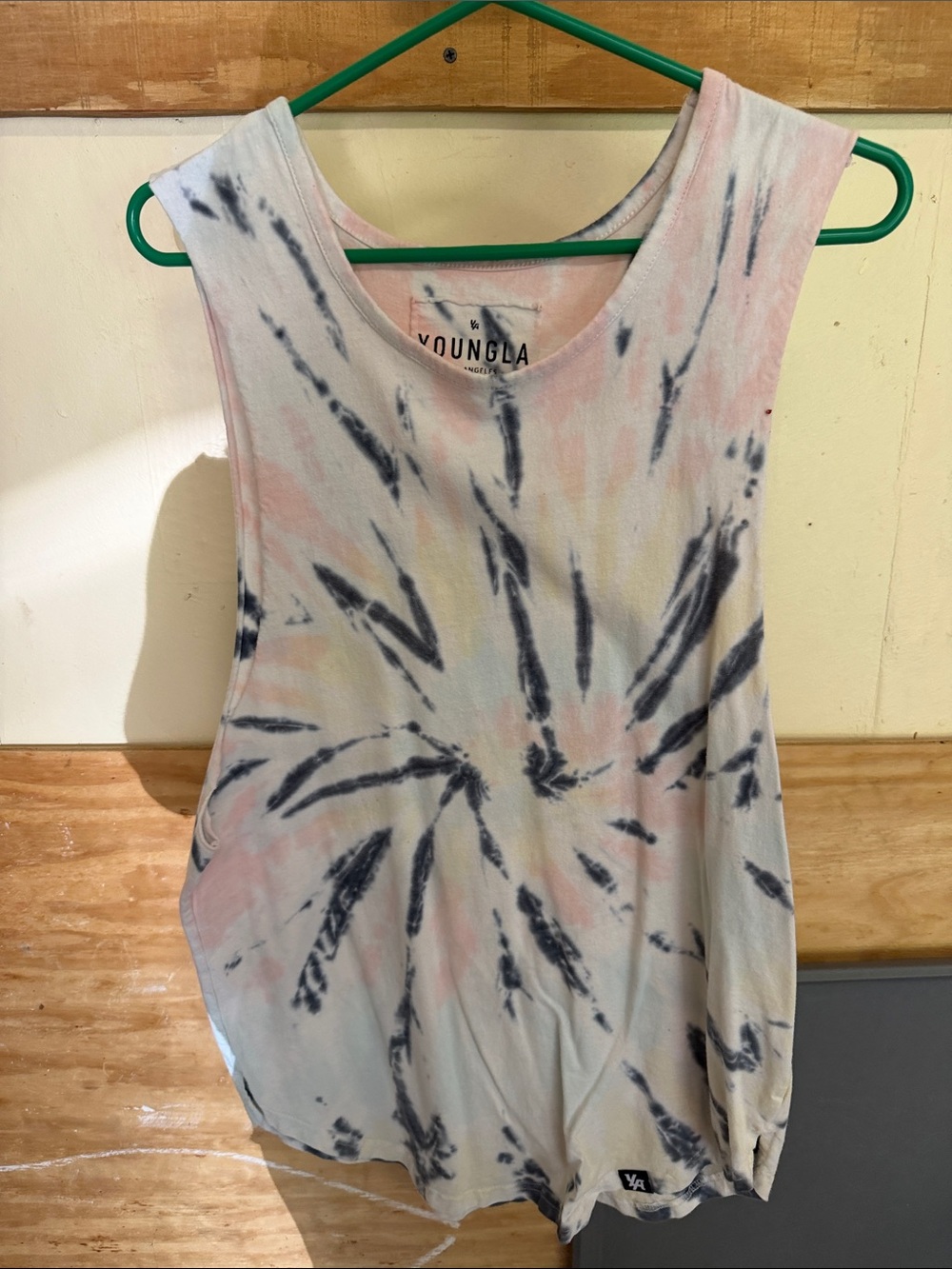 YoungLA Pastel Tie-Dye Tank Top - Pink, Blue, Cream